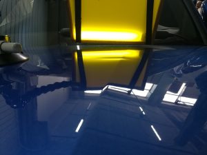 Ремонт вмятин на капоте Porsche Panamera S4